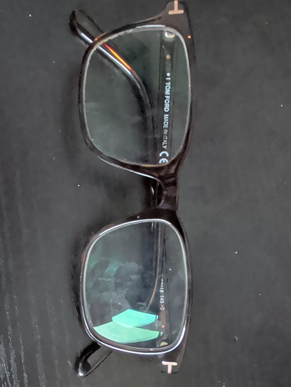 ​Authentic Tom Ford TF5831-B ECO Dark Havana Blue-Block Eyeglasses (51-18-145)